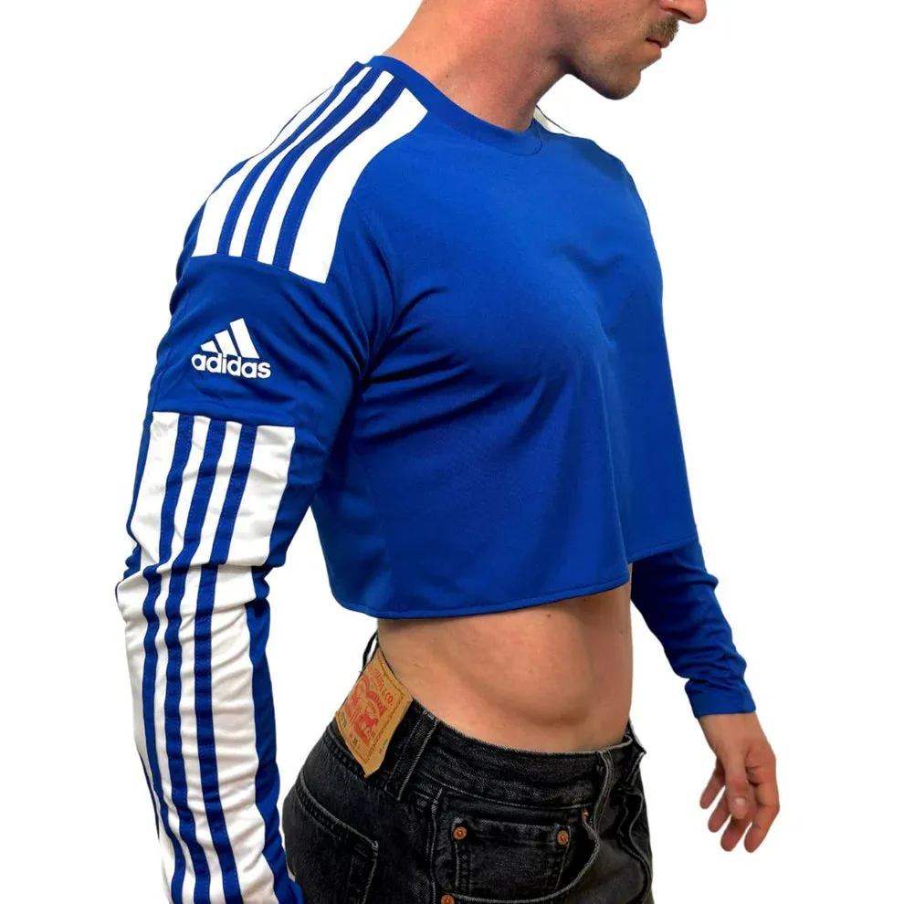 Adidas Sport Blue Long Sleeve Crop Top BY SNEAKERMASK