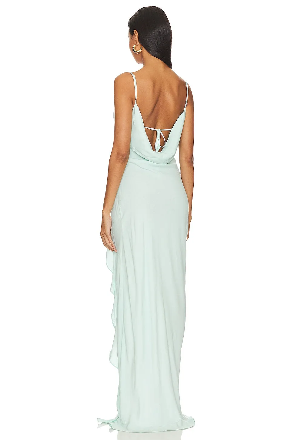 AFRM X Revolve Rizzo Maxi Dress in Ice Blue