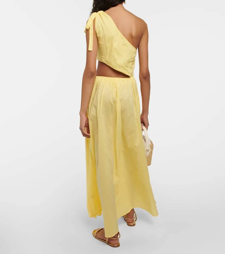 Alberobello one-shoulder midi dress MARYSIA, yellow