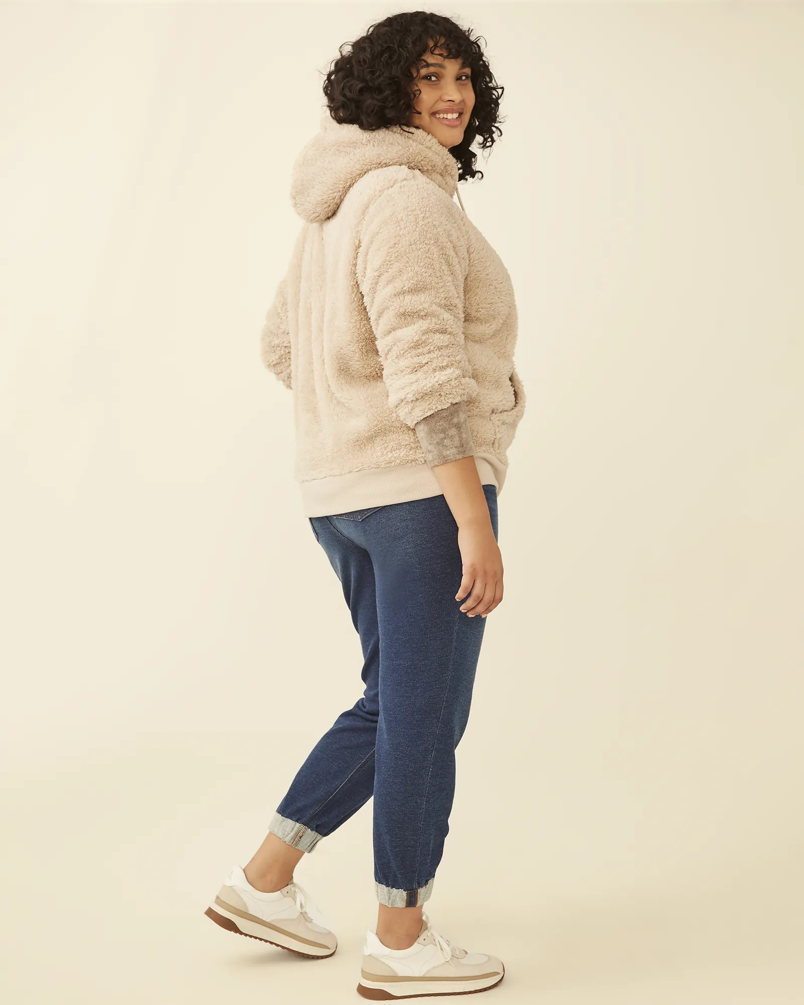 Anna Fleece Hoodie | Tan