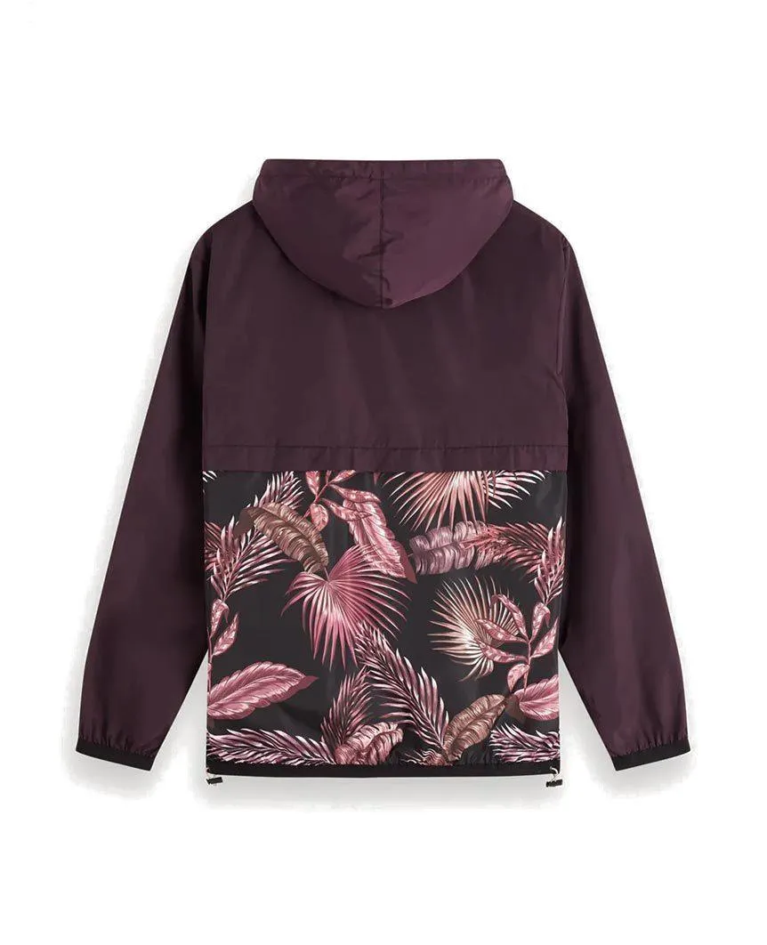Double-Hood Jacket Maroon