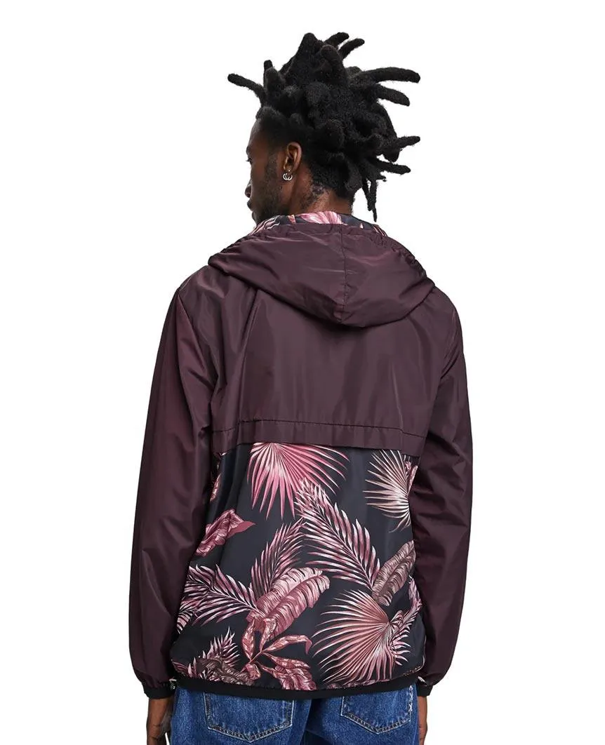Double-Hood Jacket Maroon