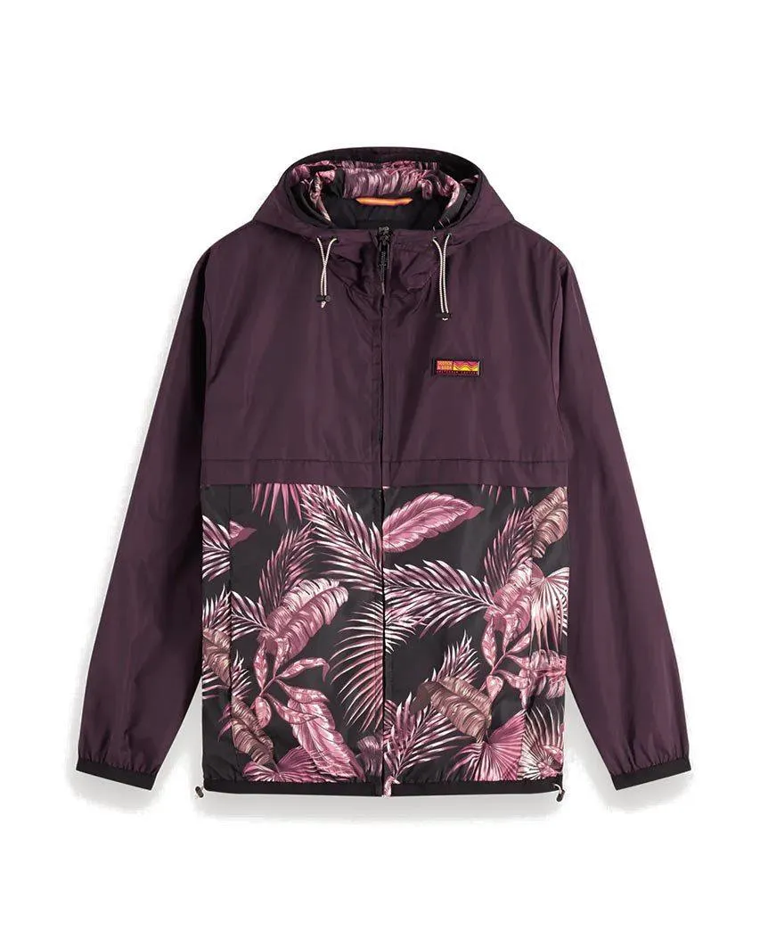 Double-Hood Jacket Maroon