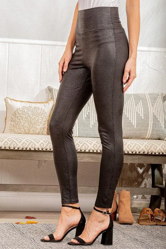 Faux Leather Slim Fit Leggings