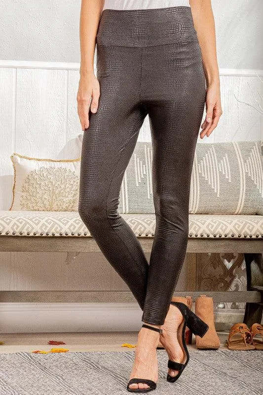 Faux Leather Slim Fit Leggings