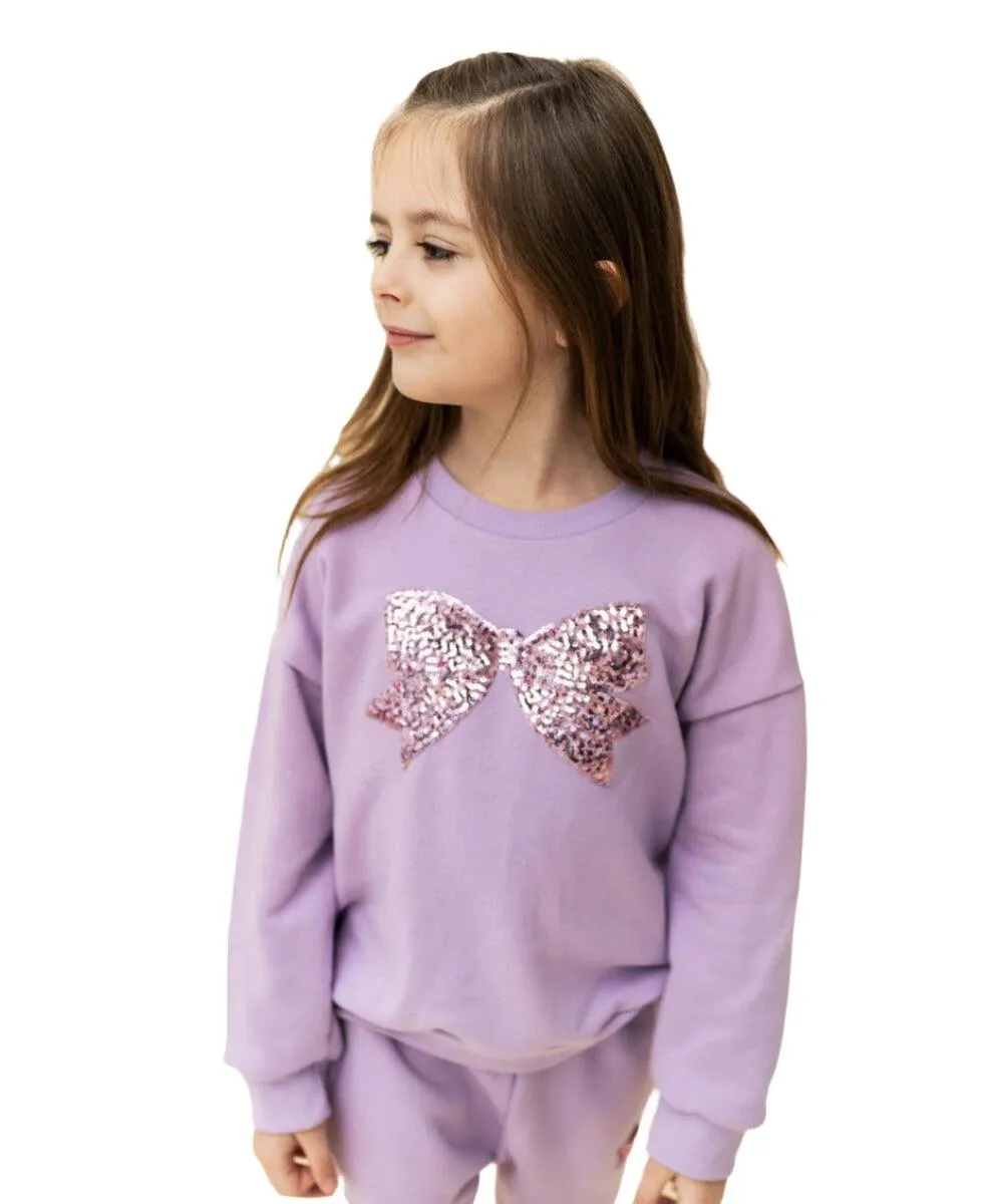 Girls Separates | Sweatshirt: Nyla -Lavender  | Petite Hailey