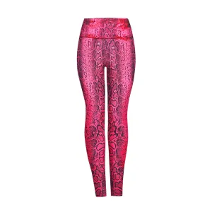 Hot Pink Snakeskin Leggings For Sale / Animal Print leggings and bra