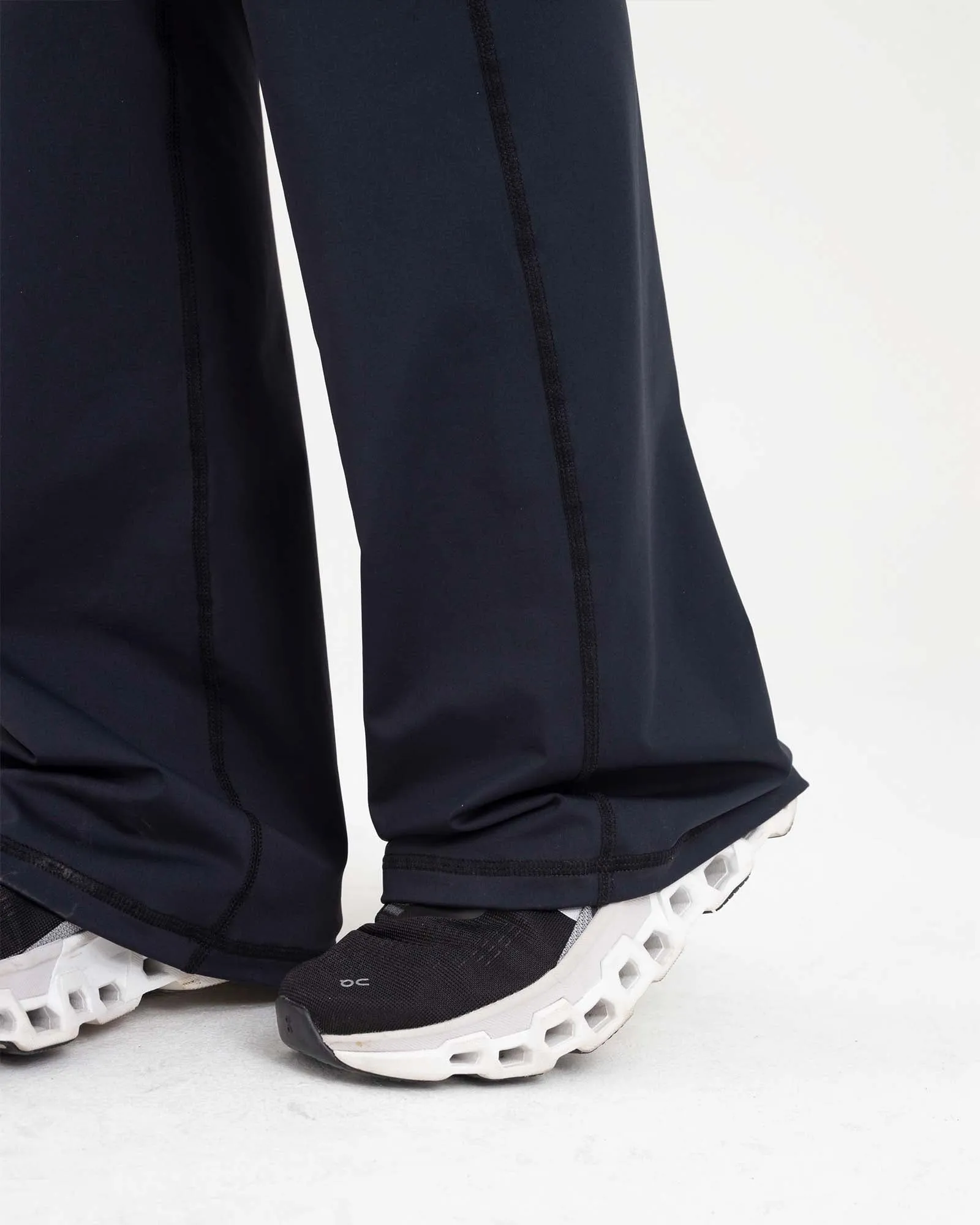 Leggings bell bottoms negro FIBER