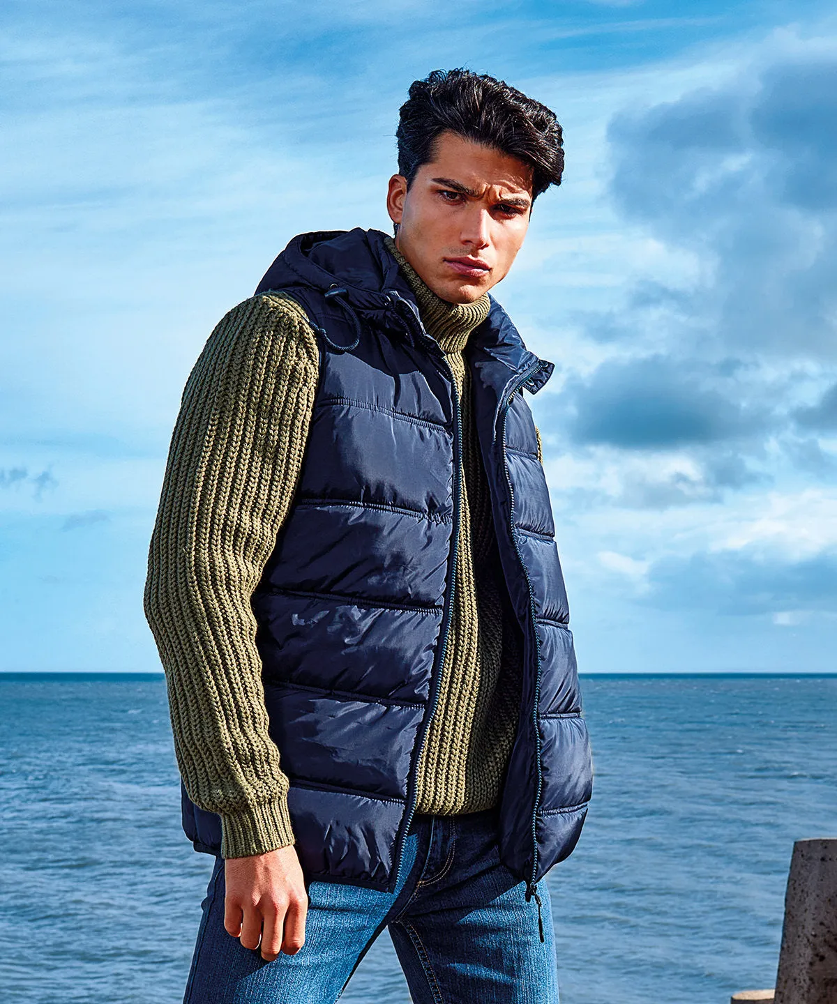 Navy - Bryher recycled bodywarmer