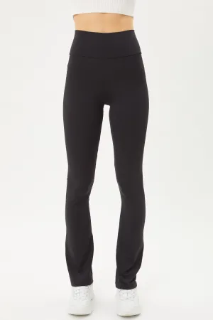 "Take It Easy" Black High Waist Seamless Flare Leggings