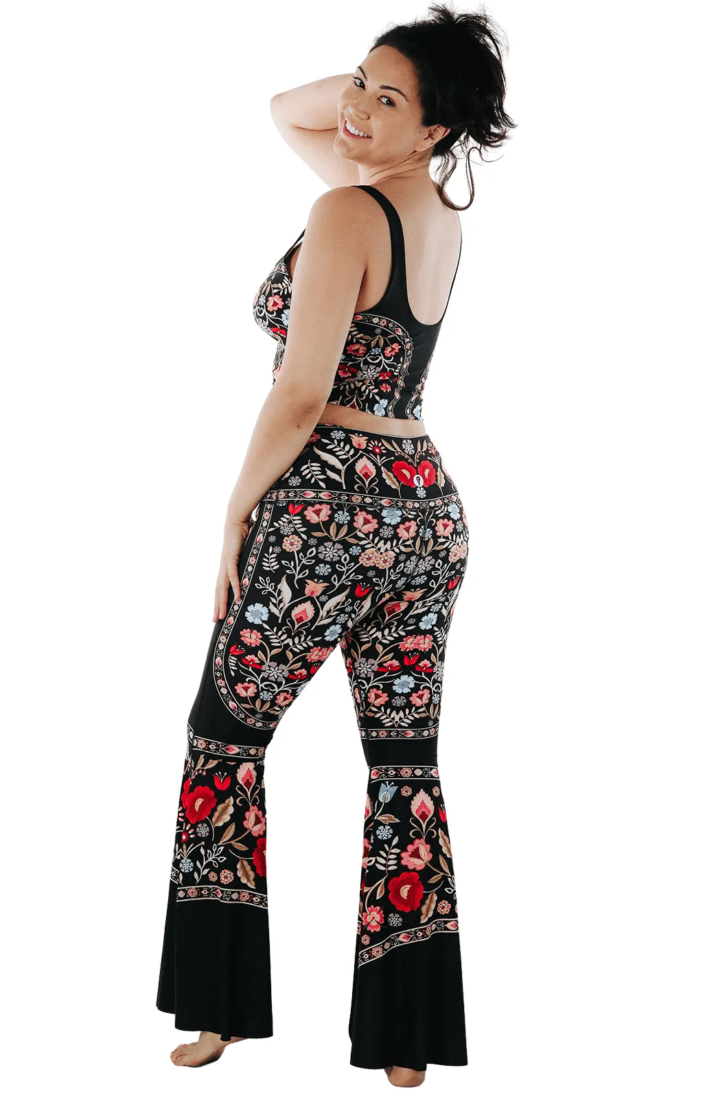 Rustica Printed Bell Bottoms by Yoga Democracy