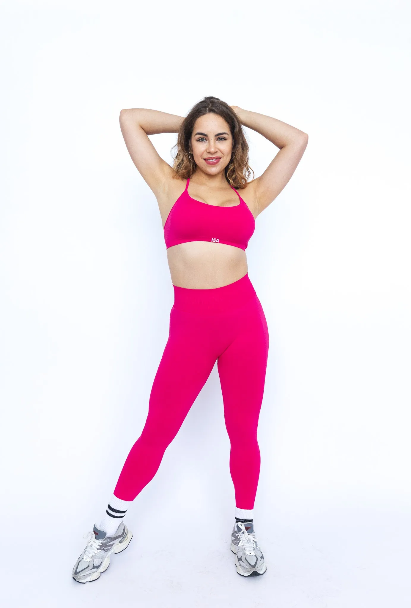 Shape Seamless Leggings-Cherry