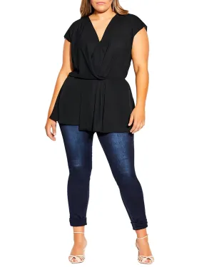 Simple Twist Top | Black