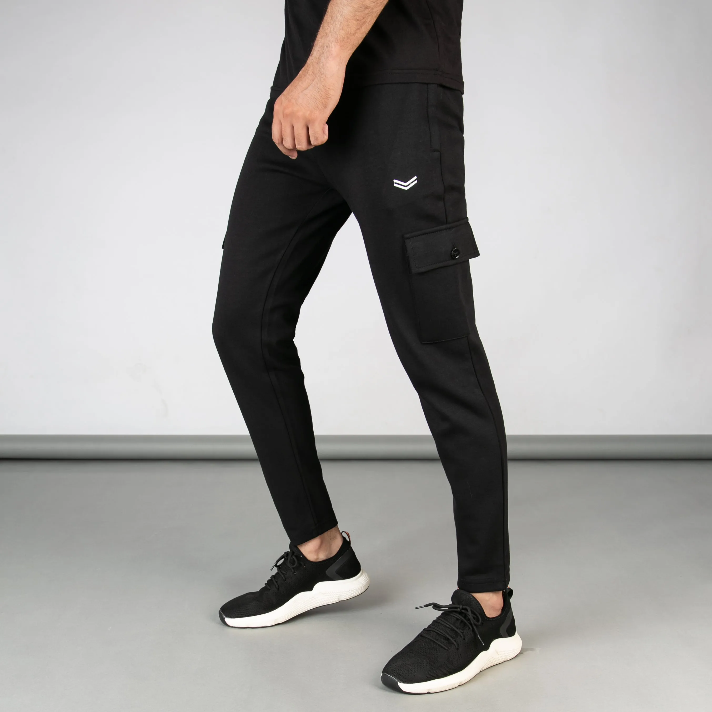 Solid Black Cargo Bottoms