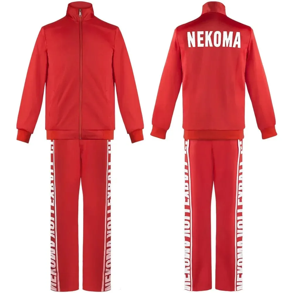 Sporty Anime Nekoma Uniform Costume