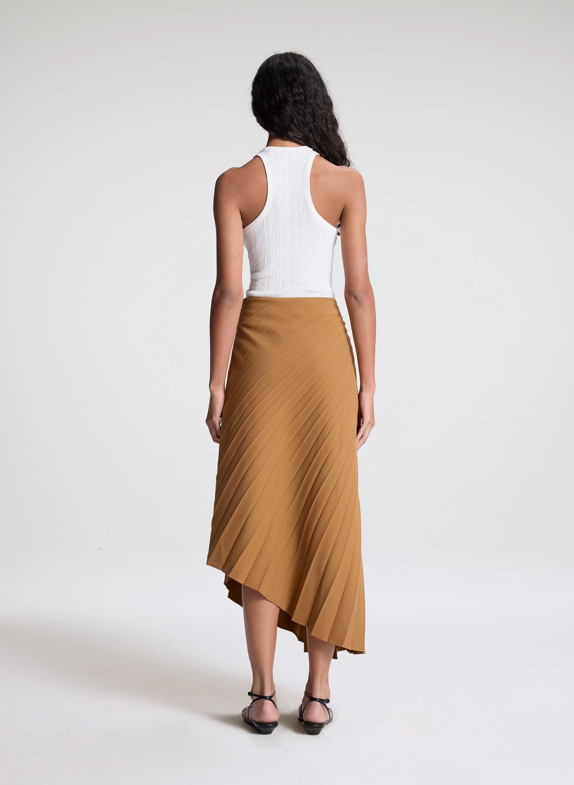 Tracy Pleated Tailored Skirt