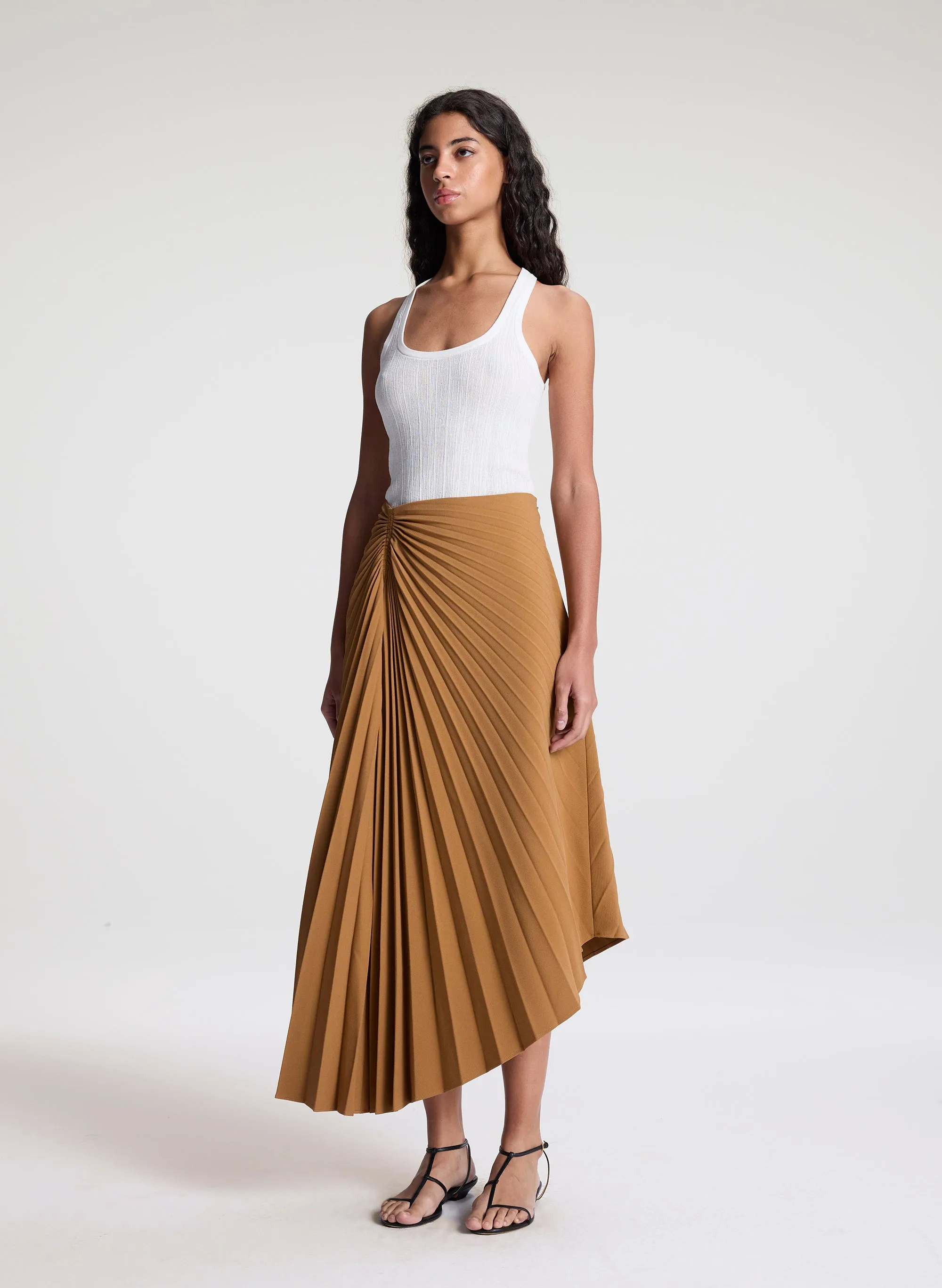 Tracy Pleated Tailored Skirt