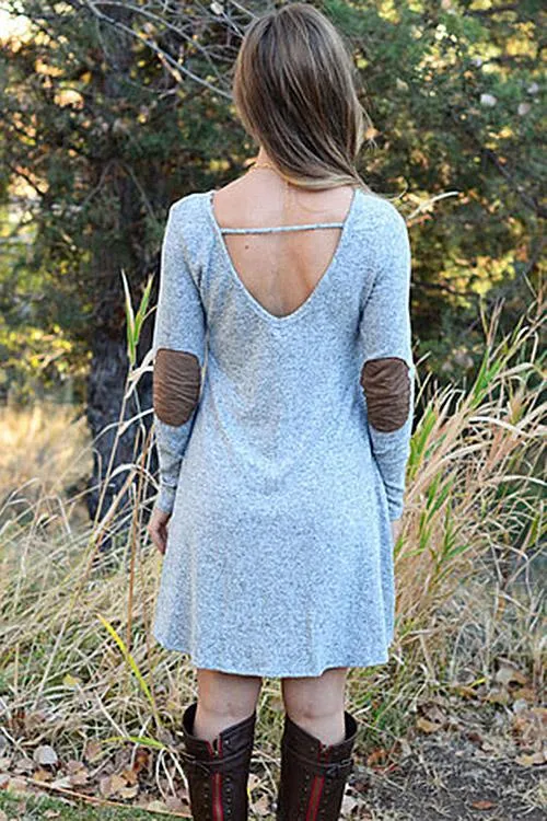 Wholesale Long Sleeve Round Neck Casual Dress