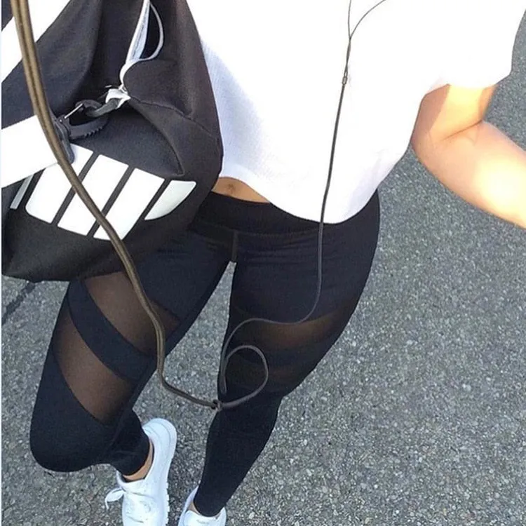 Women's Mesh Patchwork Sport Leggings
